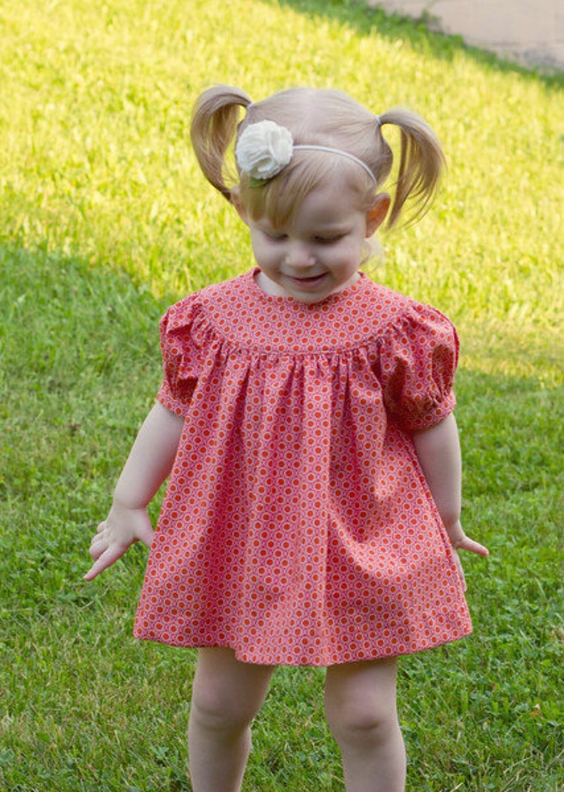 Bishop Style BeBop Tops and Dresses for Baby, toddler, kid, and tween PDF sewing pattern by the Scientific Seamstress image 3