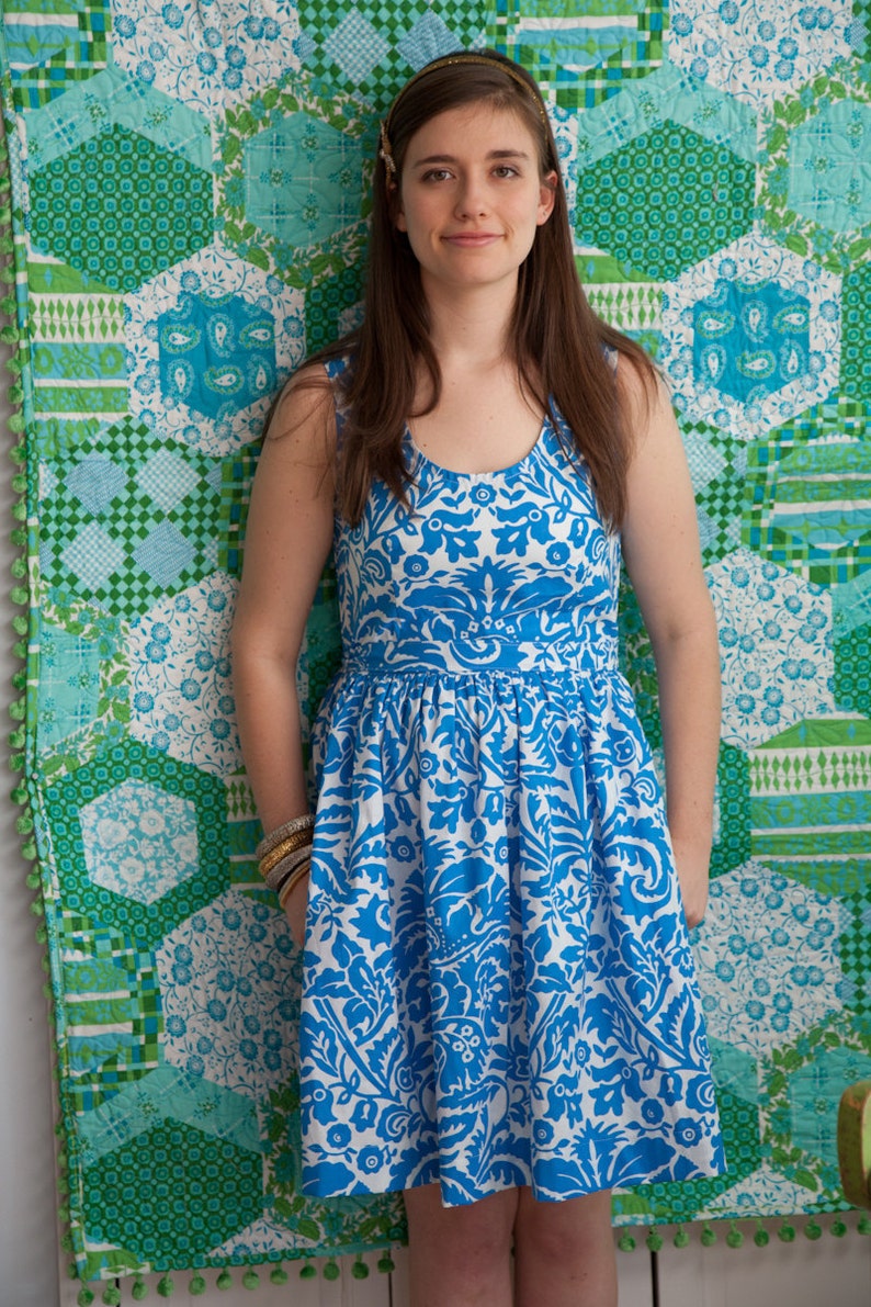 Sis Boom Angie Dress, Easy adult Dress Pattern PDF E-Book with Scientific Seamstress image 3