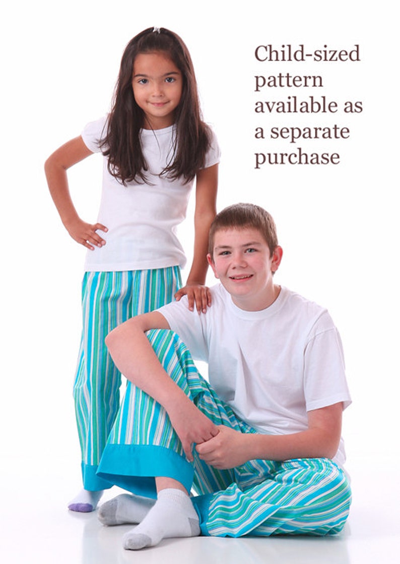 Easy-Fit adult Pants Pattern for Tweens, Teens and Adults, PDF Sewing Pattern E-Book by Scientific Seamstress image 4