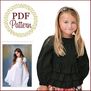 Portrait Peasant Tops and Dresses, Boutique Pattern PDF E-Book, by the Scientific Seamstress image 3