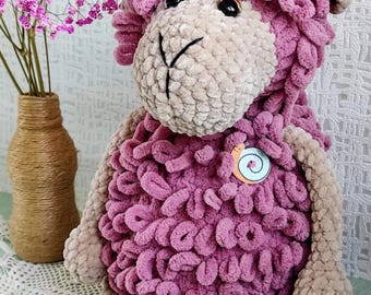 Plush Sheep Crochet Pattern PDF , Large Lamb Amigurumi , Beginner Friendly Stuffed Toy