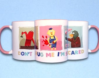 DIY Disaster 11oz Mug - White with Pink Inside – Don't Hug Me I'm Scared