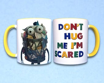 Bin Trash Can 11oz Mug - White with Colour Inside – Don't Hug Me I'm Scared