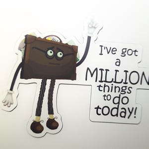 Don&#39;t Hug Me I&#39;m Scared Fridge Magnet Stocking Filler Briefcase DHMIS Gift Jobs Episode