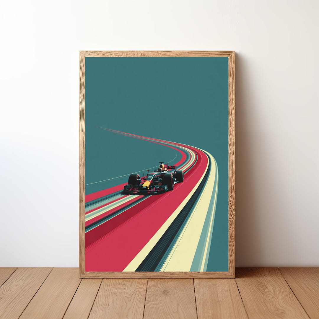 Formula One Car Racing Poster Formula One Racing Poster: Vintage F1 Grand Prix Car Art | F1-22 - Etsy