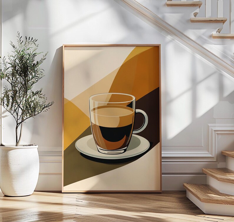 Coffee Poster, Vintage Coffee Art Print, Kitchen Decor, Barista Wall — free download