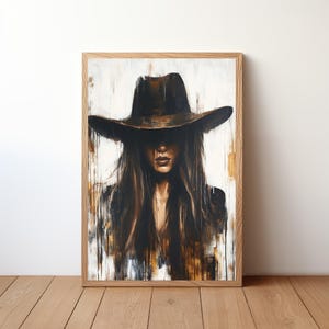 Cowgirl Poster, Western Art Print, Rustic Wall Decor, Boho Cowgirl Artwork, Vintage Rodeo, Country Girl Home Decor, Western Wall Art, CWG7