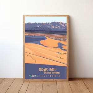 Mojave Trails National Monument, Vintage Poster, Wall Art
