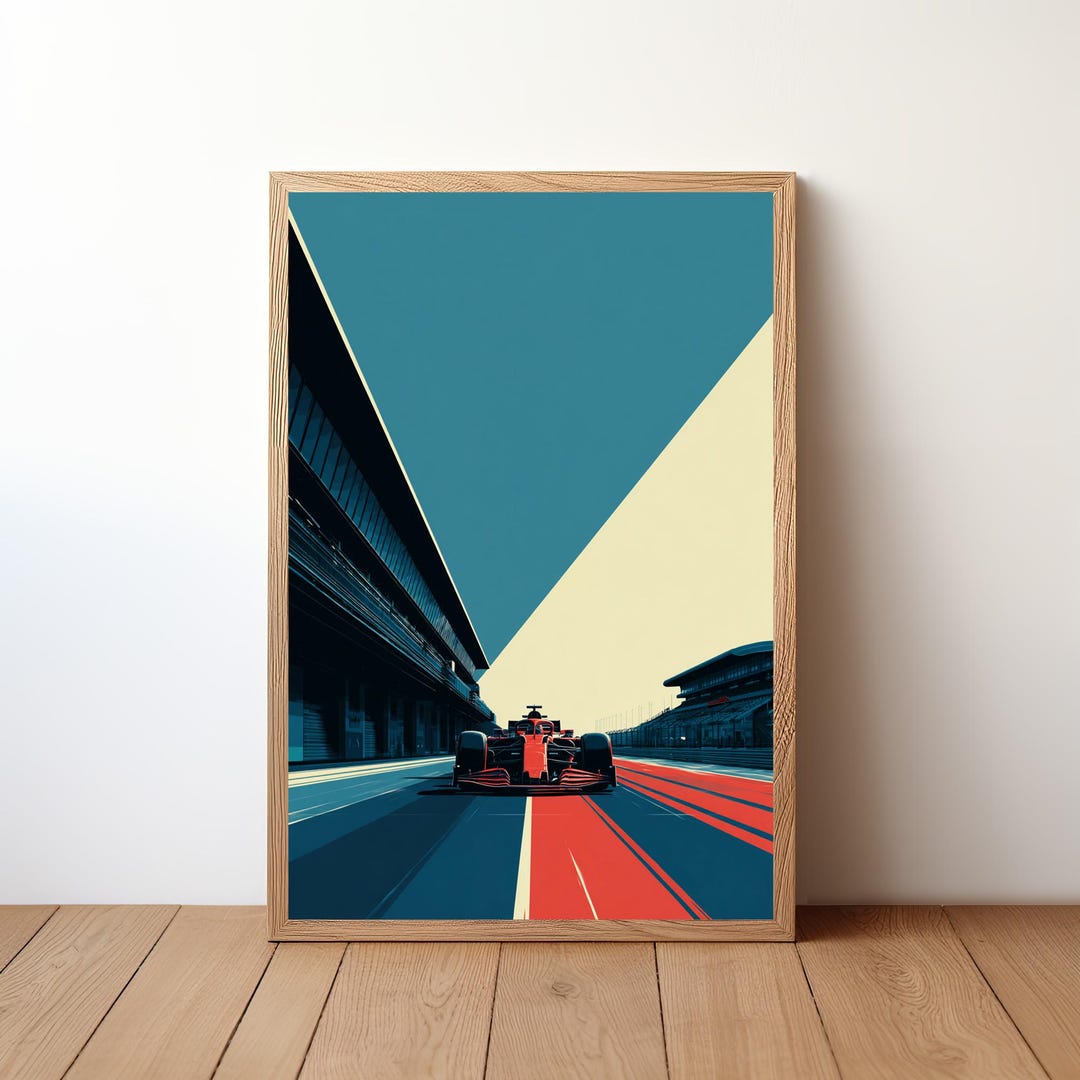 Formula One Car Racing Poster Formula One Racing Poster: Vintage F1 Grand Prix Car Art | F1-17 - Etsy UK