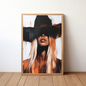 Cowgirl Poster, Western Art Print, Rustic Wall Decor, Boho Cowgirl Artwork, Vintage Rodeo, Country Girl Home Decor, Western Wall Art, CWG3
