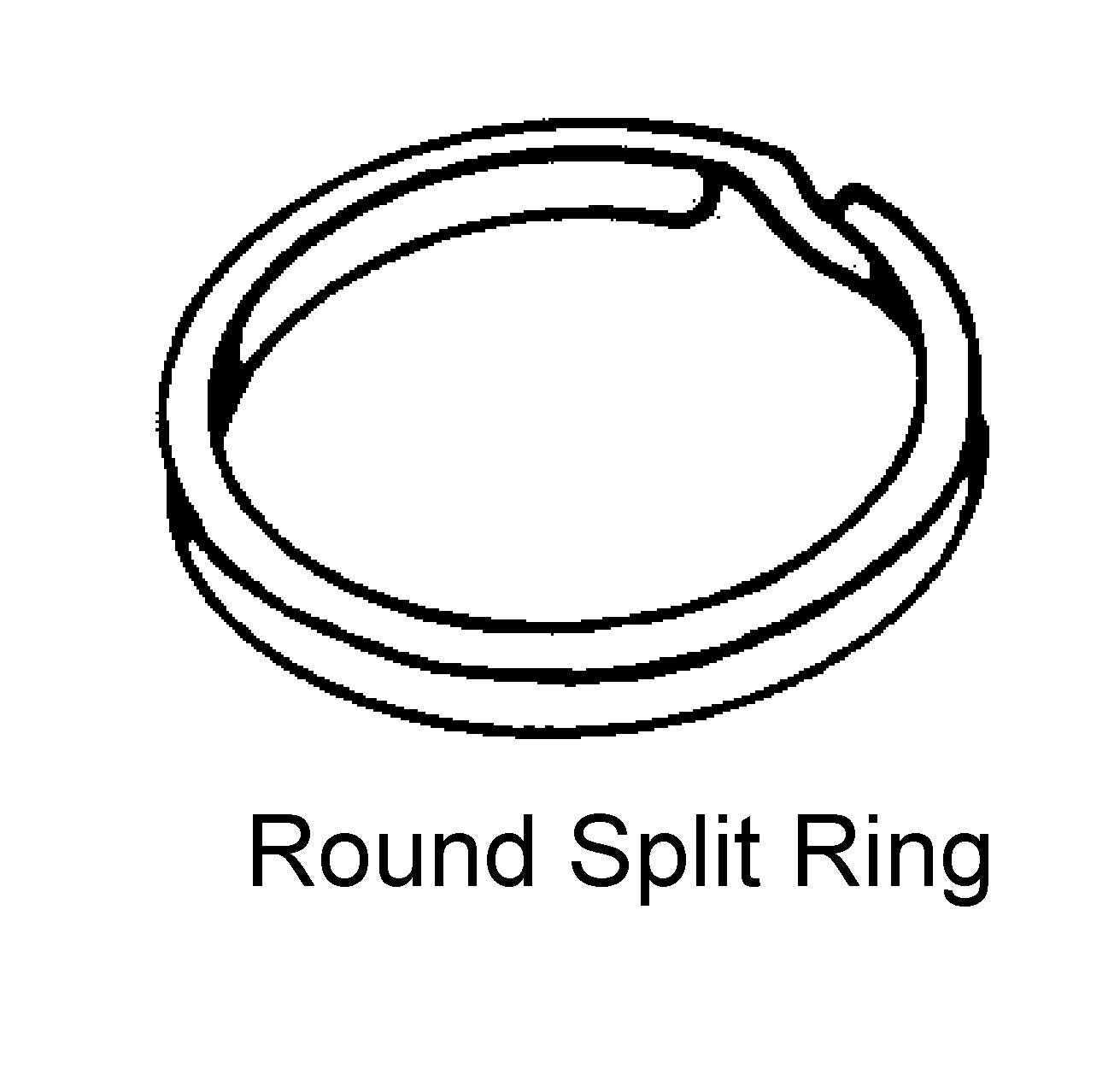 14kt Solid Gold Split Rings Safety Rings, Oval, American Made G104 Etsy