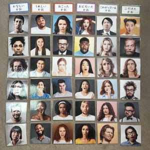 Apprendre les émotions avec des visages amusants ! Jeu de cartes pour reconnaître les émotions