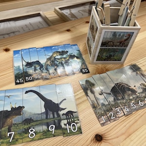 Dinosaurier Zahlenpuzzle