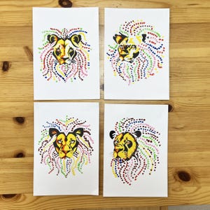 Kunst aus Wattestäbchen: Mach eine Löwenmähne!
