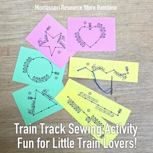 Train Track Nähaktivität: Spaß für kleine Eisenbahnliebhaber!