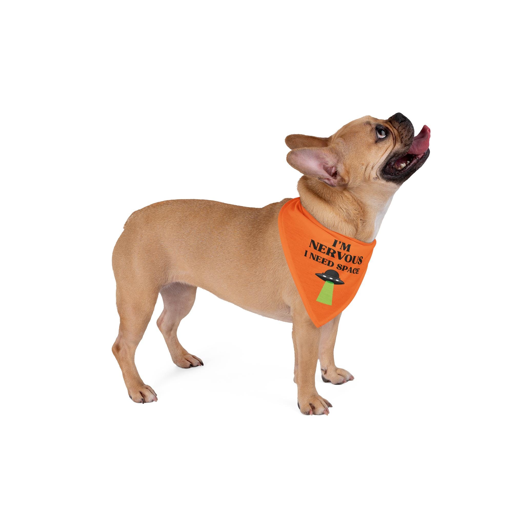Nervous Dog Bandana – Caution Pet Bandana for Anxious Dogs