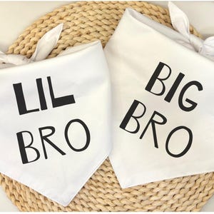 Big Sis/Little Sis Pet bandana, Big Sis/Little Sis Dog bandana, Pregnancy Announcement Dog Bandana, Baby Announcement Dog Bandana,