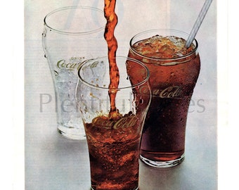 Coca-Cola-advertentie uit 1963, vintage frisdrankafdruk, McCall's Magazine