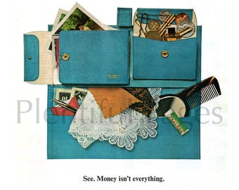 1963 Ludy Buxton Vintage Ad, Arte publicitario, Billeteras, Anuncio de revista, Publicidad, Genial para enmarcar.
