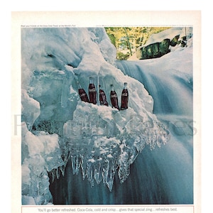 1964 Coca-Cola Vintage Ad, Advertising Art, Coke, Magazine Ad, Advertisement, Great to Frame.