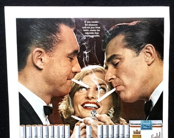 1960s Chesterfield Cigarettes Ad, Vintage Magazine Print