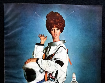 1965 Smirnoff Vodka Vintage Ad, Advertising Art, Magazine Ad, Vodka, Astronaut, Advertisement, Great to Frame.