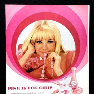 1968 Lustre-Creme Shampoo Vintage Ad, Advertising Art, Magazine Ad, Print Ad, Advertisement, Great to Frame.