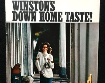 1971 Winston Cigarettes Vintage Zeitschriftenanzeige, "Down Home Taste"