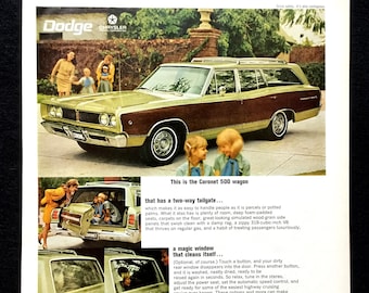 1968 Dodge Coronet 500 Wagon Vintageannons för tidskrift