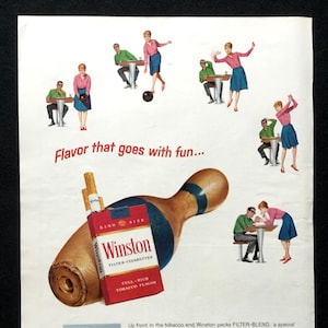 Winston Cigarette Ad - Etsy Canada