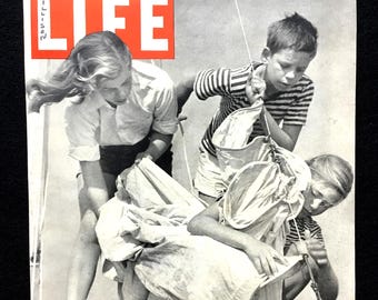 1948 Joan Tetzel Life Magazine Cover, 1940s Fashion Print Ad - Etsy
