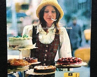 1972 Benson & Hedges Cigarettes Ad, 1970s Fashion, Magazine Print