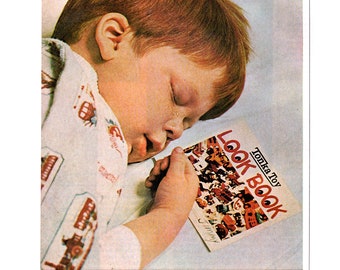 1968 Tonka Trucks Vintage Magazine Ad, Toy Collector Decor