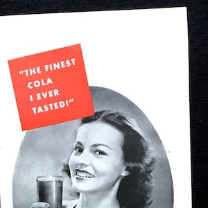 1944 Canada Dry Spur Vintage Ad, Advertising Art, Magazine Ad, Cola, Advertisement, Print Ad, Great to Frame.