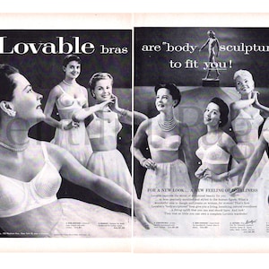 1951 PERMA LIFT BRAS & GIRDLES LINGERIE Magic Makes the Difference = Print  AD 