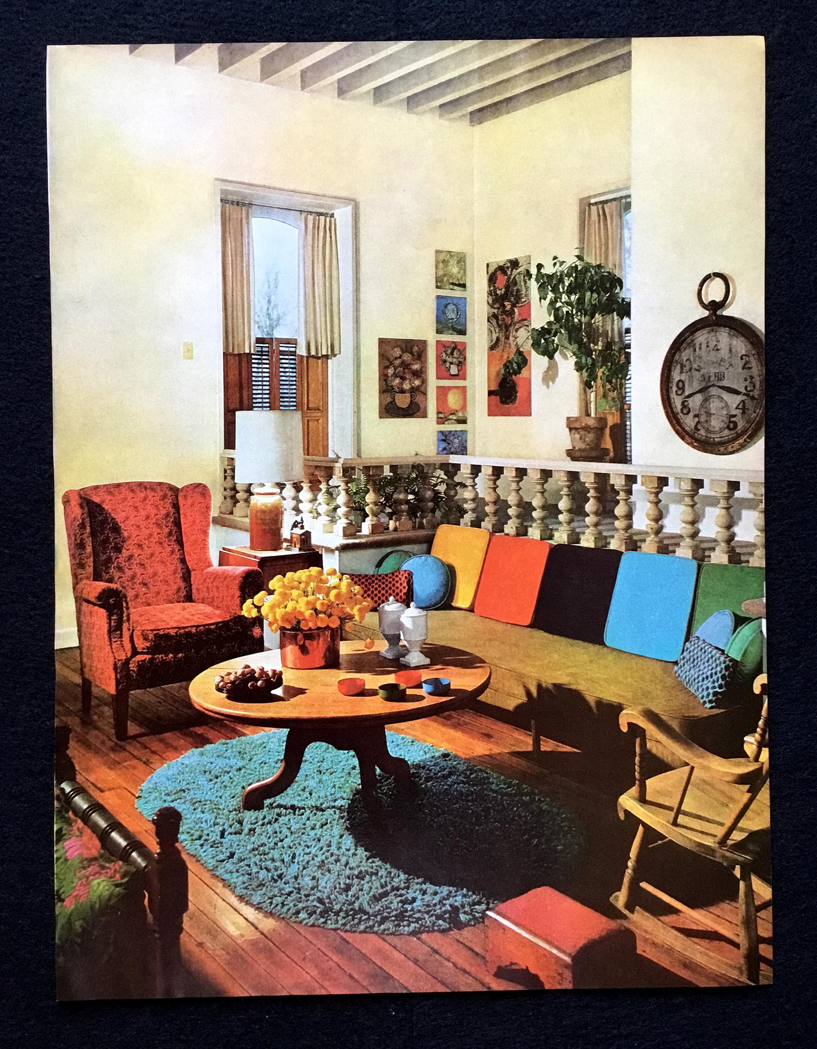 American  1960’s 雑誌 16冊セット インテリア 1964 Vintage Interior Decor Print, Mid-century Modern Living Room