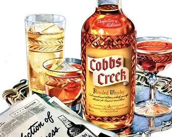 1942 Cobbs Creek Whisky Ad, Vintage Magazine Print - Etsy