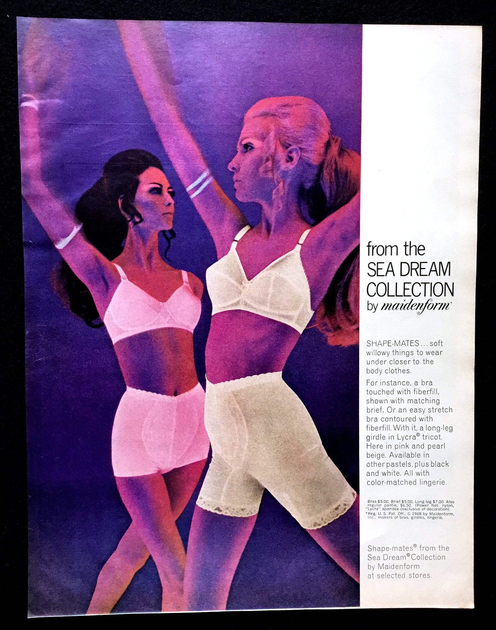 Vintage New Maidenform's Variation Firm Control Open Bottom Girdle  W/garters Wh Med 