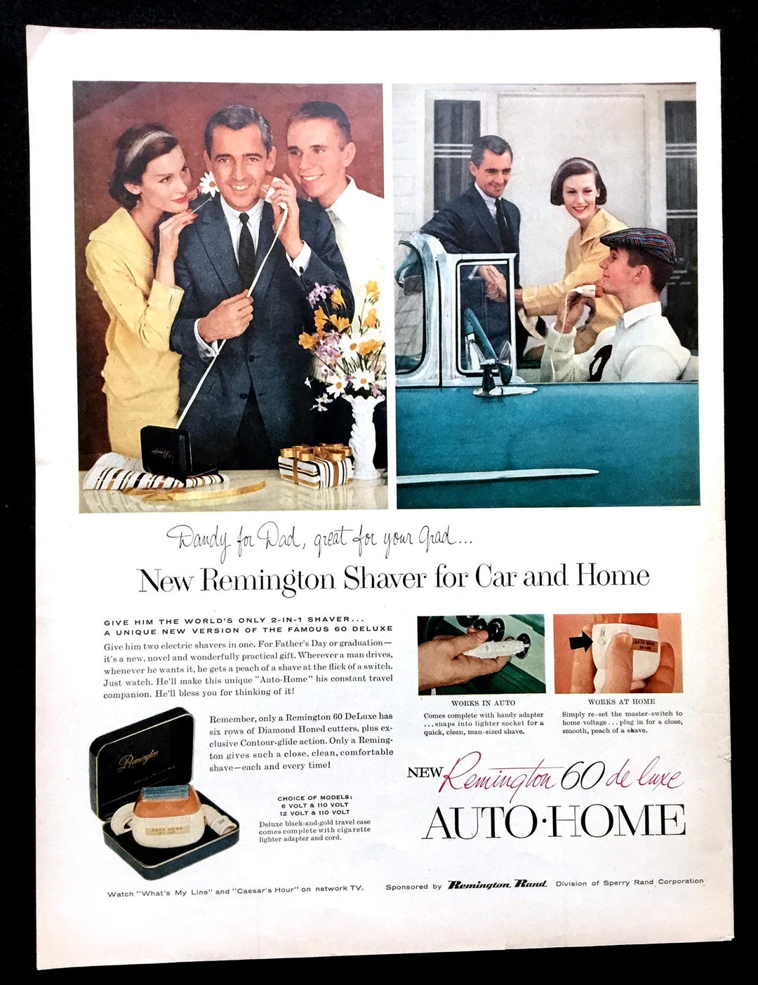 1956 Remington Shaver Ad, Electric Razor, Vintage Magazine Print - Etsy