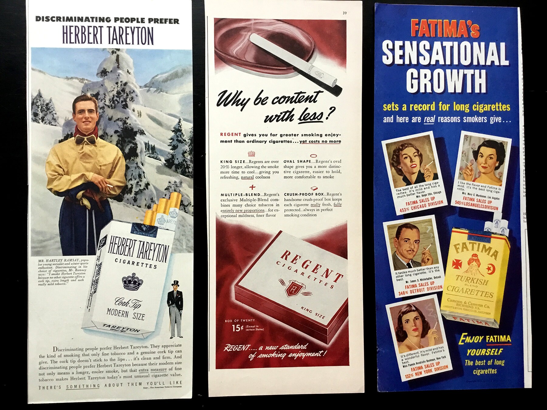 Herbert Tareyton Cigarette tin Flat 50 (JL) Herbert Tareyton Cigarette tin Flat 50 (JL)