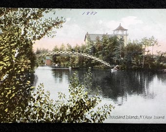 1907 Rose Island, Thousand Islands, NY, Vintage Postcard