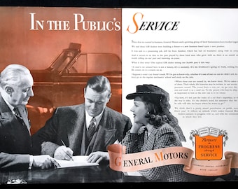 1941 General Motors Ad, Vintage Magazine Print
