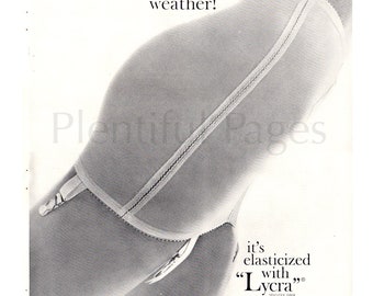 1962 Lycra by Du Pont Vintage Ad, Advertising Art, Magazine Ad
