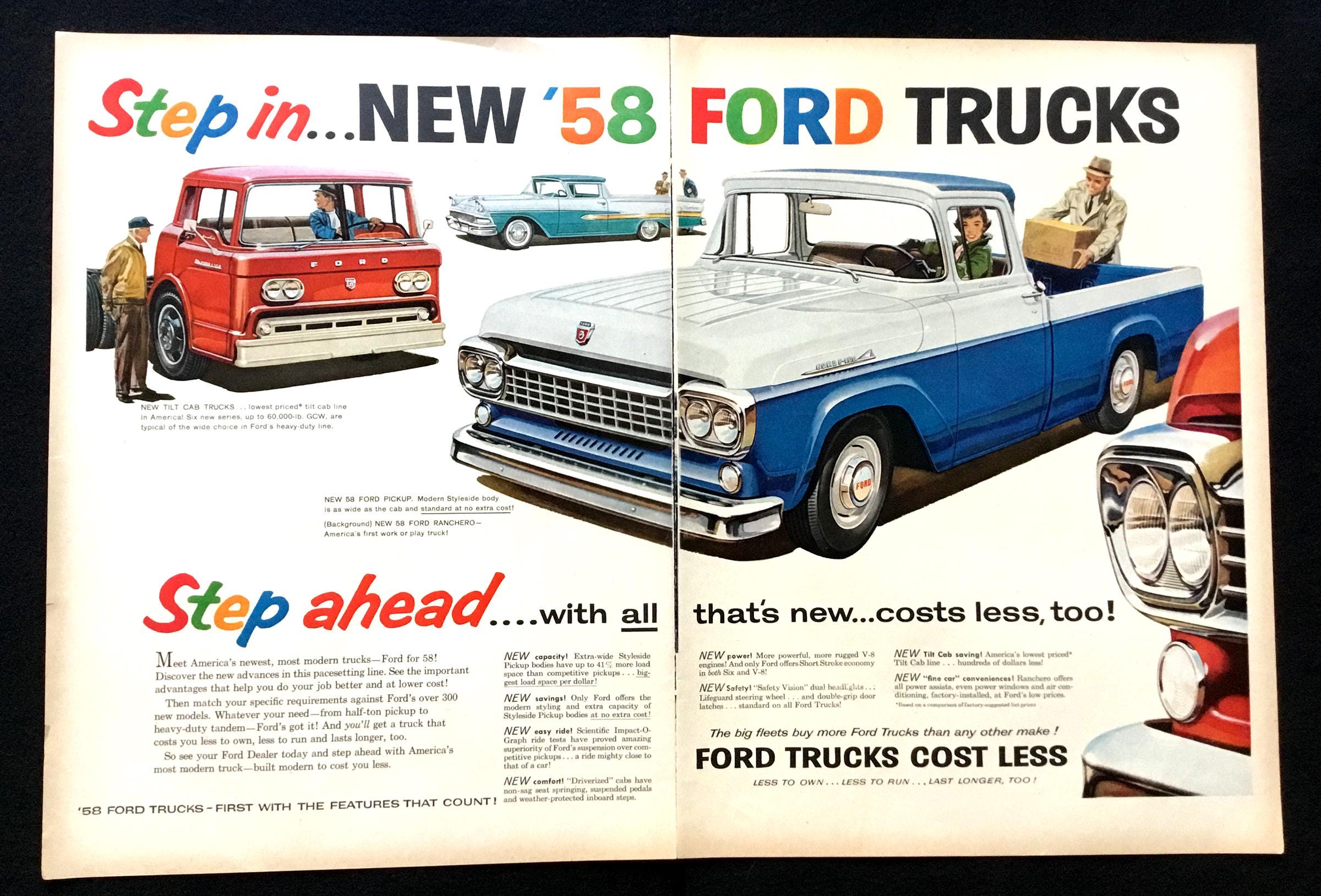 thumbnail image 2 of 1959 Ford Truck Sales Brochure – Original Dealer Literature – F-100, F-250, F-350 2 of 6