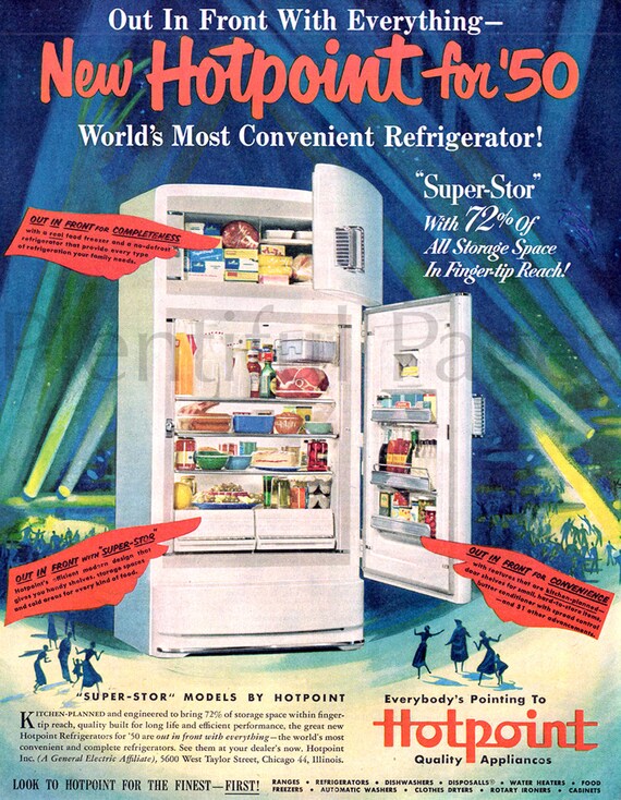 vintage hotpoint refrigerator models