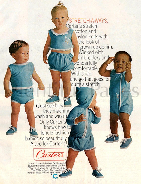 verstoring Raadplegen Wortel 1966 Carter's Vintage Ad Advertising Art Babykleding - Etsy België