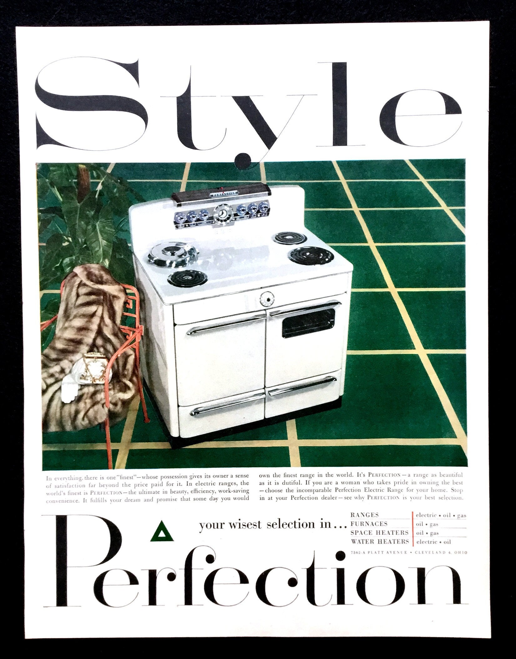 1952 Perfection Stove Vintage Magazine Ad, Kitchen Decor - Etsy