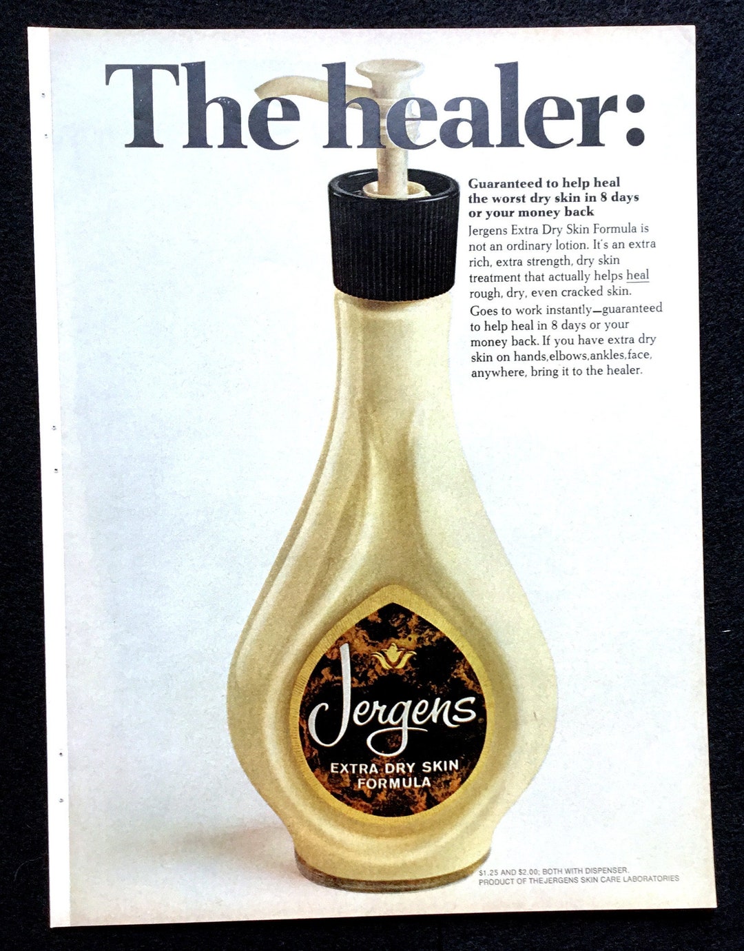 1968 Jergens Lotion Vintage Ad Advertising Art Magazine Ad Etsy