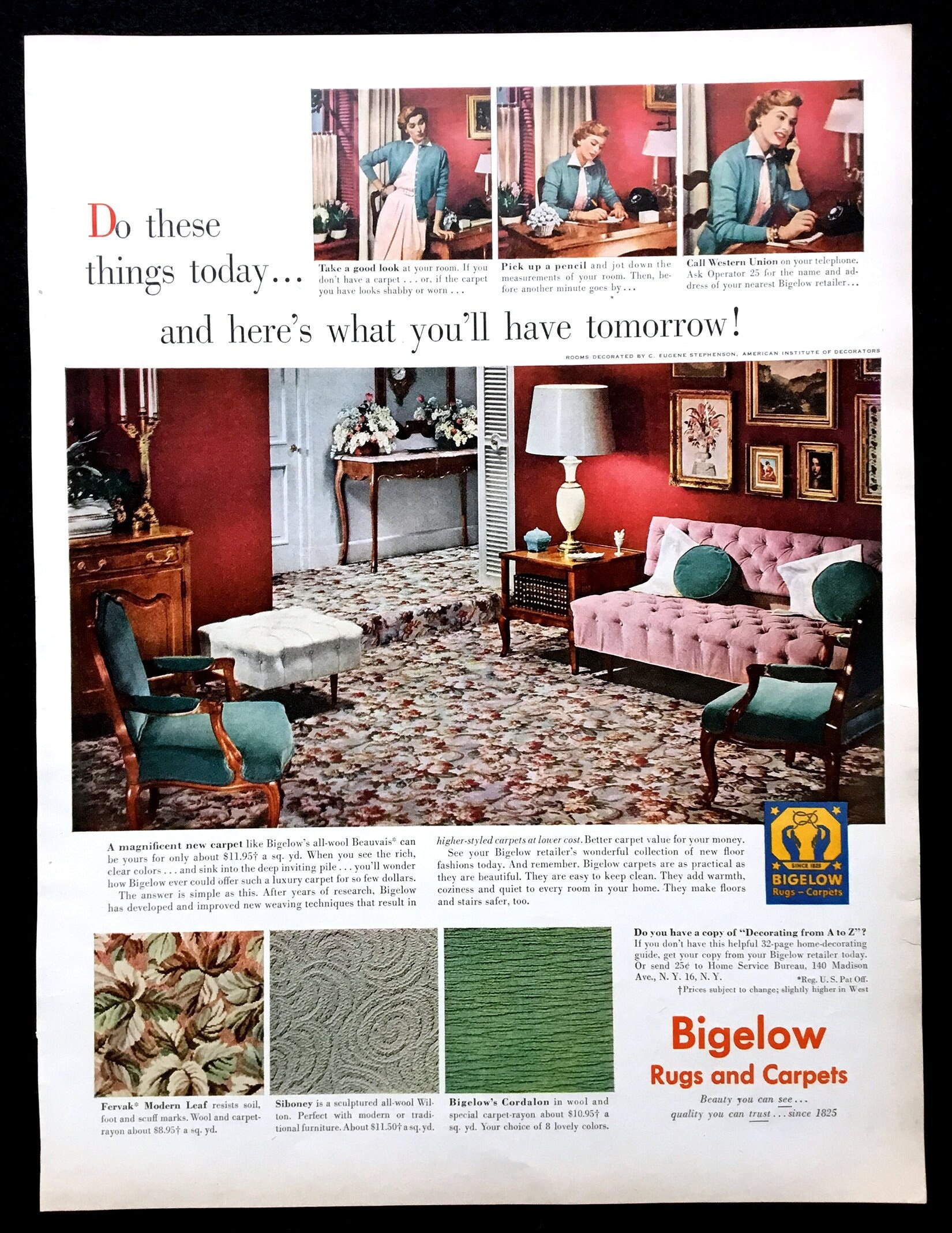 1950s Rug - Etsy