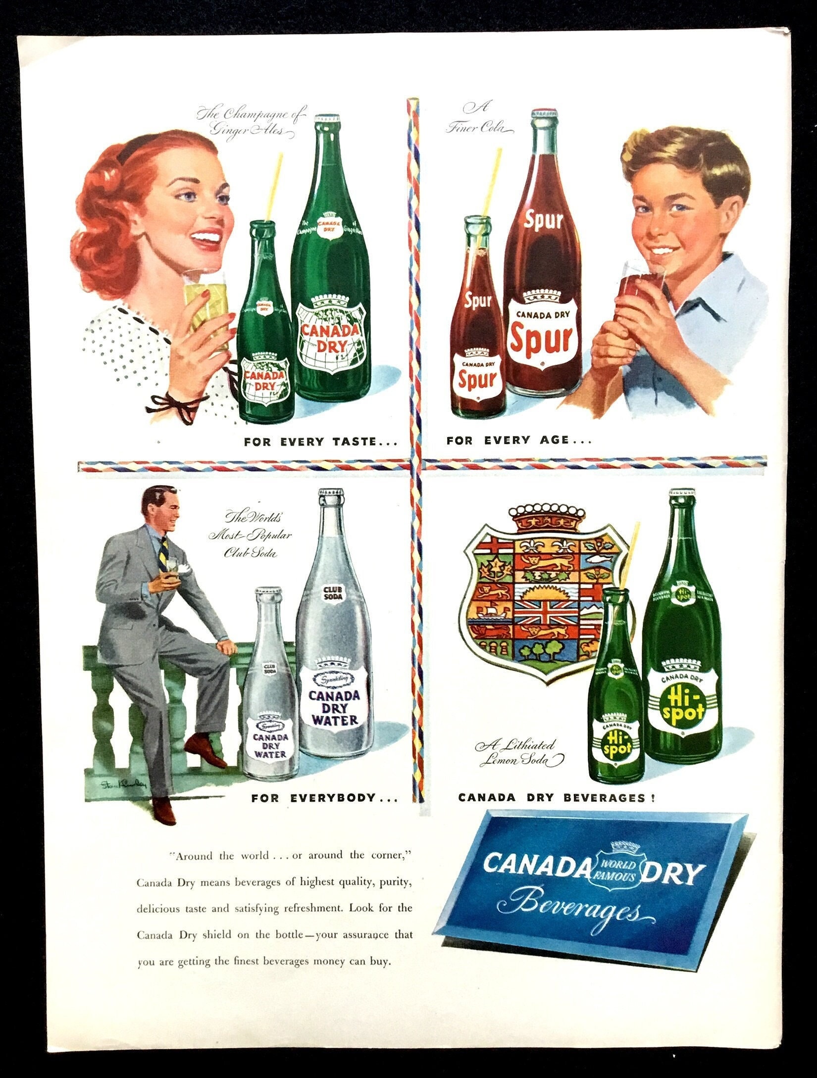 Vintage Canada Dry - Etsy